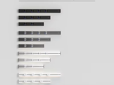 Modern Light Switch Plates With Black And White Designs And Sleek Modern Styles 3d model