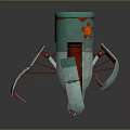 Mech Warrior Mech Soldier Machine Battlearm Mechanical Battlearm Machine Fighter Robot 3d model