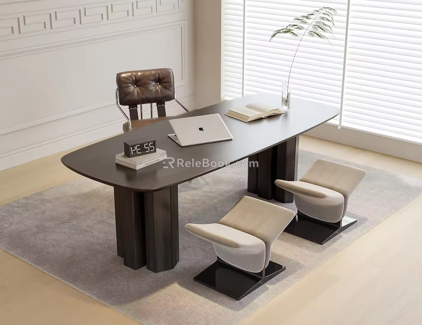 Modern Desk Chair Desk Stool 3d model