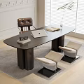 Modern Desk Chair Desk Stool 3d model