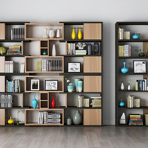 Industrial LOFT bookshelf 3d model