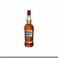 Southern Comfort Alcoholic Beverage Bottle With Amber Liquid And Labeled Design