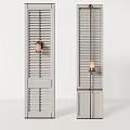 Modern CCD hotel screen partition combination 3d model