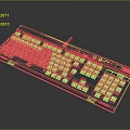 RGB Backlit Mechanical Keyboard Featuring Ergonomic Layout Durable Aluminum Frame And Customizable LED Colors