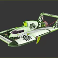 Modern Racing Yacht With Unique Cockpit And Tail Fin Design