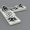 Puzzle Toy Stitching Combination Building Blocks Lego Toy Assembling Pinball Toy 3d model