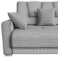 modern double sofa 3d model