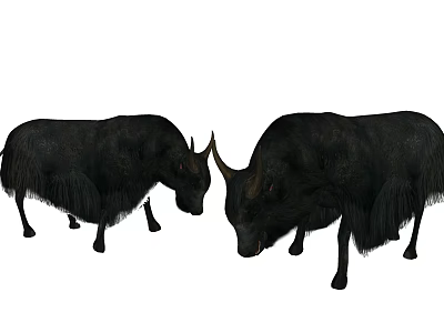 Modern yak consumption 3d model
