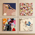Abstract Paintings With Vibrant Colors And Diverse Artistic Styles For Wall Decor