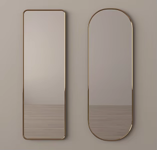 modern mirror full-length mirror floor mirror 3d model