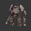 Advanced Futuristic Mech Robot With Metal Armor Mechanical Limbs And Design Details