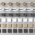 Modern Switch Socket Panel 3d model