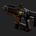 modern machine gun 3d model
