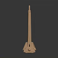 Copper Colored Metal Anchors In Various Shapes And Sizes On Black Reflective Surface