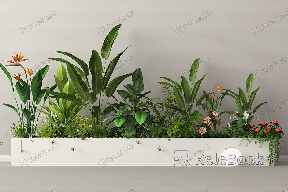 Pendulum green plant flower box plant combination plant pile landscape landscape model