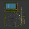 Tower defense sentry tower air defense watchtower observatory tower loft 3d model