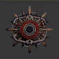 Booster sci-fi switch flame booster aircraft engine switch electronic switch power switch 3d model