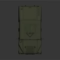 Olive Green Military Vehicle with Red Blue Lights and GBI Logo for Off Road Use