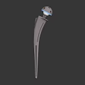Sleek Silver Medical Probe Device With Transparent Top And Metallic Texture On Dark Background