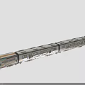 Modern City Commuter Train With Multiple Carriages Large Front Windows And Brown Black Exterior