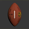 Red Wilson NFL Football With The Duke Logo And Classic Design