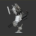 Mech Warrior Mech Soldier Machine Battlearm Mechanical Battlearm Machine Fighter Robot 3d model