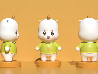 IP Angle Color Blind Box Hand Cartoon Doll 3d model