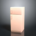 Modern Pink Double Door Refrigerator Electronic Appliance For Home Kitchen