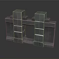 Gray Stone Architectural Arch Structure With Stacked Blocks And Solid Build