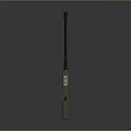Tactical Handheld Weapon With Long Antenna Brown Body Keypad And Display Screen