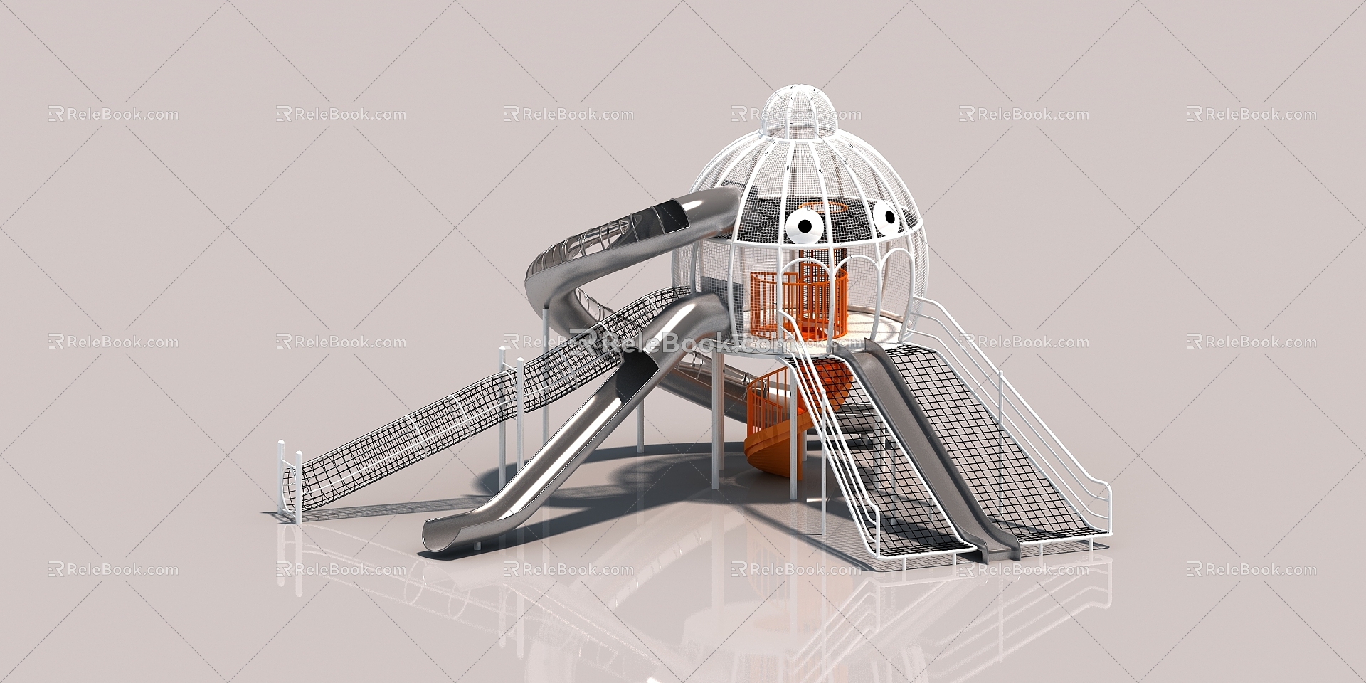 Octopus Outdoor Amusement Equipment 3d model