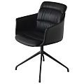 Modern Leather Chairs In Brown Light Gray And Black With Metal Legs Design