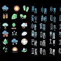 Decorative Traditional Chinese 24 Solar Terms Icons Hanging Ornament for Home Cultural Decoration
