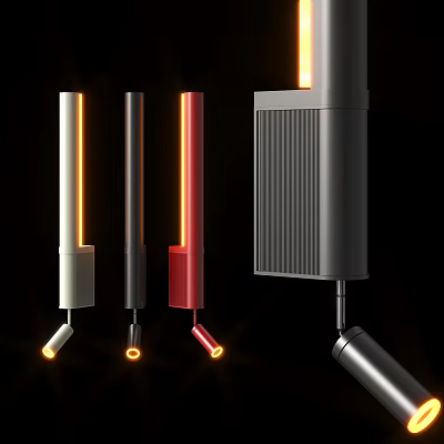 Modern Wall Lamps With Colorful Designs And LED Lighting For Contemporary Home Interiors 3d model