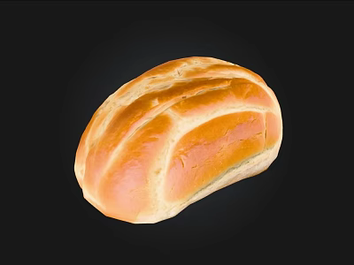 Freshly Baked Artisan Bread With Golden Brown Crust And Soft Texture 3d model