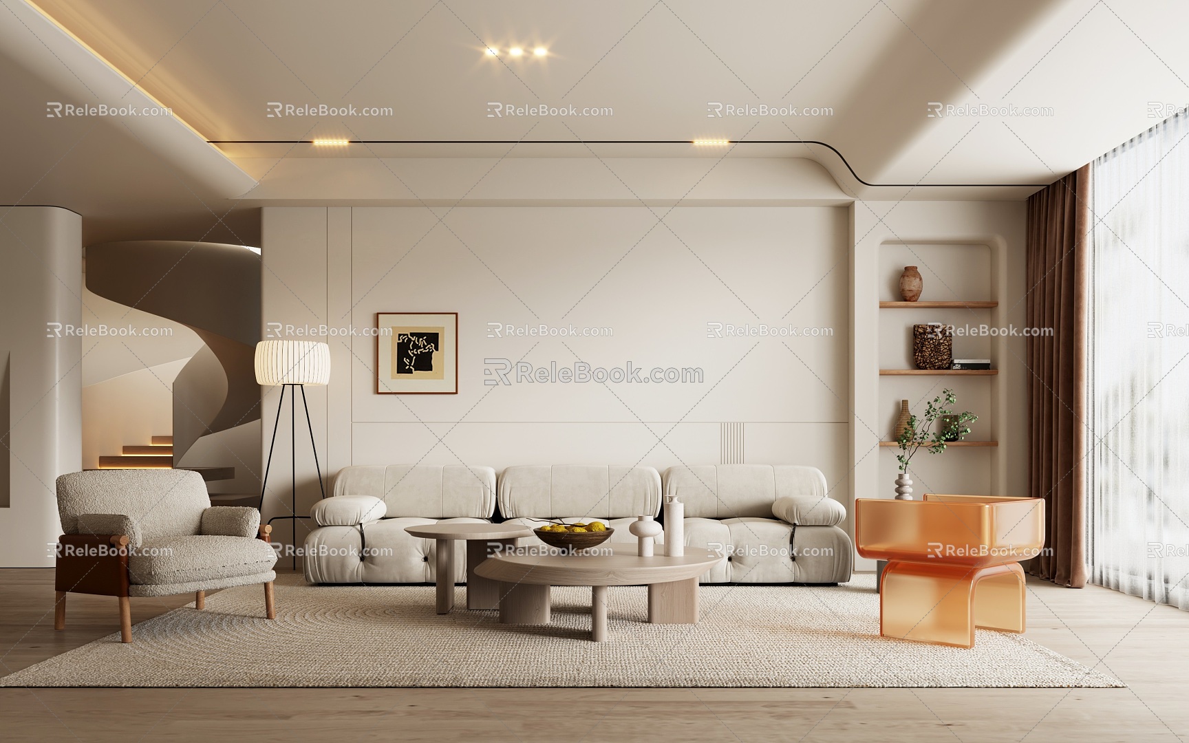 The Silent Living Room 3d model