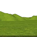Scenic Park Landscape Featuring Lush Green Grass And Rolling Hills View