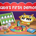 Baby's First Demon Play Set With Colorful Alphabet Blocks Yellow Keyboard Toy And Spinning Wheel