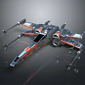 Advanced Futuristic Spaceship Design With Sleek Wings Twin Engines And Cockpit