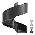 revolving stair handrail stair 3d model