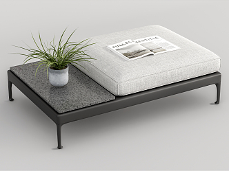 Modern sofa stool single sofa 3d model