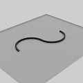 Durable Modern Downlight Spotlight Metal Curved Mounting Bracket for Ceiling Installation