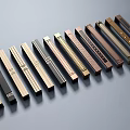 Modern Metal Cabinet Handles in Various Colors and Sleek Designs for Drawers and Doors