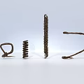 Various Metal Living Essentials With Spiral Curved And Coiled Designs For Home Use