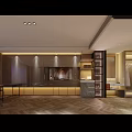 Modern Hotel Room Interior With King Bed Sofa Desk Herringbone Wooden Floor And Ambient Lighting