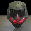 Pilot Helmet Flight Helmet Flying Helmet Low Face Number Low Model Simple Model Game Sub-era Film and Television Level Super Realistic High Precision 3d model