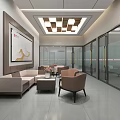 Bank of China Modern Building With Glass Facade And Storefront Entrance In Urban Square