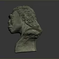 Realistic Prehistoric Ape Character Bust Sculpture For Game Movies
