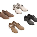 Men's Casual Lace Up Shoes in Brown Beige Black Leather Fashion Styles Collection