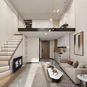 Single Apartment Modern Apartment 3d model